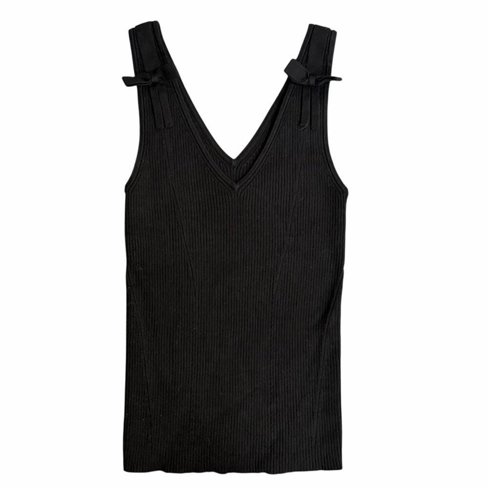Anthropologie Maeve Bow-Shoulder Sweater Tank Size XS - Picture 3 of 9